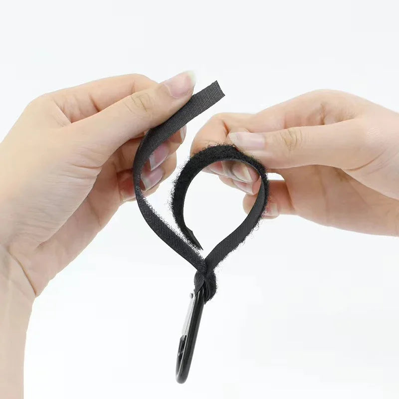 Ganci Moschettone per Passeggino in Alluminio - Organizer Borse Spesa e Zaini Mani Libere