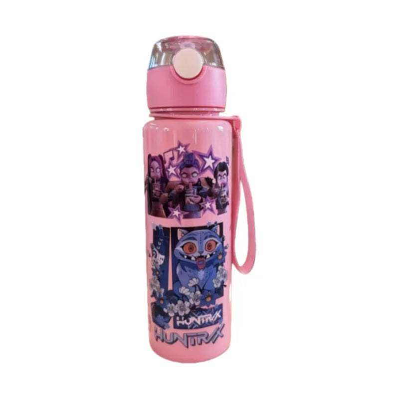 Borraccia Demon Hunters Kpop per Bambini - Bottiglia Acqua Cartoon Kawaii Sicura e Atossica Grande Capacità