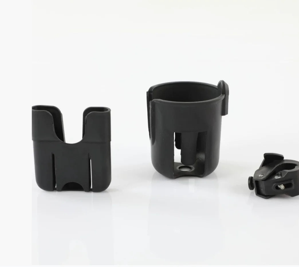 Porta Borraccia e Telefono Universale per Passeggino - Organizer Mani Libere con Doppio Portabicchiere