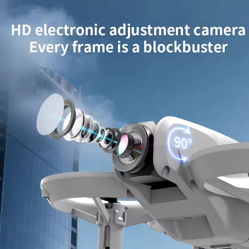 Nuovo Mini Drone WIFI FPV con Telecamera 4K Professionale, Luci Colorate, Pieghevole, Quadricottero RC, Giocattolo