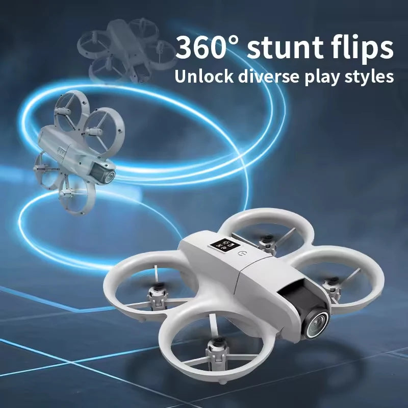 Nuovo Mini Drone WIFI FPV con Telecamera 4K Professionale, Luci Colorate, Pieghevole, Quadricottero RC, Giocattolo